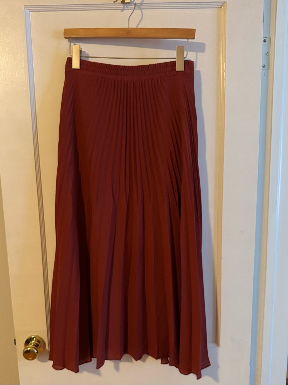 Max studio Accordion pleated midi skirt